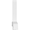 Ekena Millwork Bellingham Architectural Grade PVC Gable Bracket, 96"W x 40"H x 6"D x 6"F, 10/12 Pitch GBP096X40X0606BEL00 - alternate 4